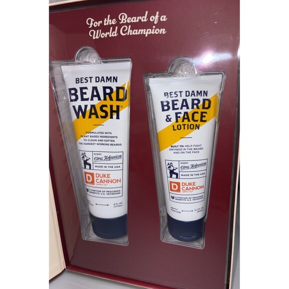 Duke Cannon Whisker Wonderland Men Beard Wash with Beard and Face Lotion Set NEW - Picture 4 of 7